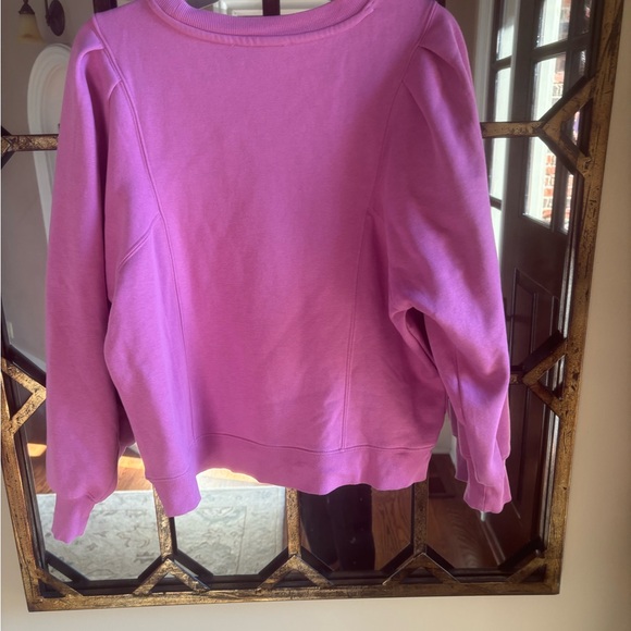 LOFT Vibrant Pink Crewneck Sweatshirt - Picture 3 of 3